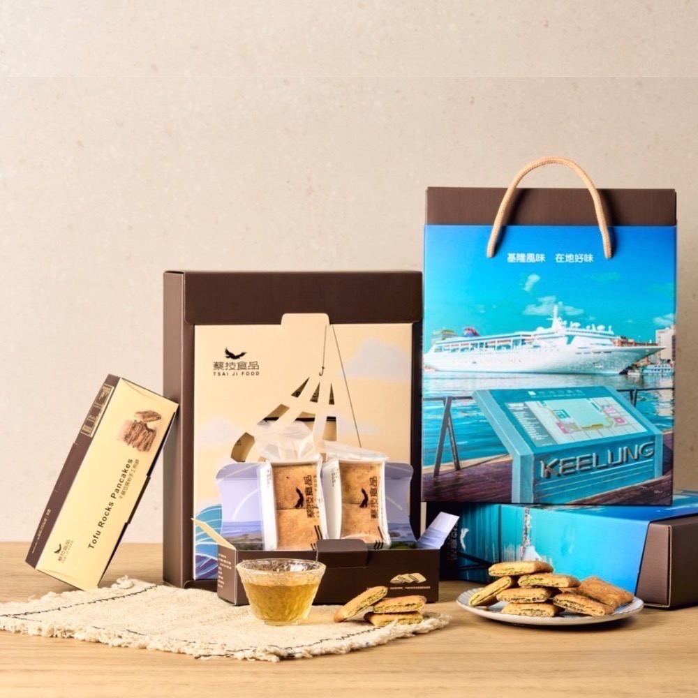 【蔡技食品】千層豆腐岩手工煎餅禮盒-細節圖3