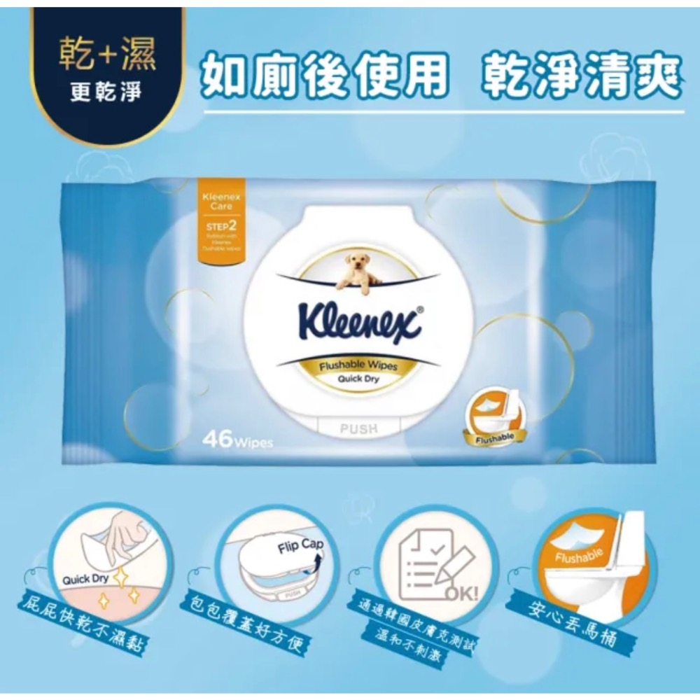 Kleenex 舒潔 濕式衛生紙 46抽/包-細節圖2