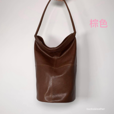 【預購】正韓 bucks leather ✈️韓國空運✈️ 復古風水桶包大容量單肩包 202306包