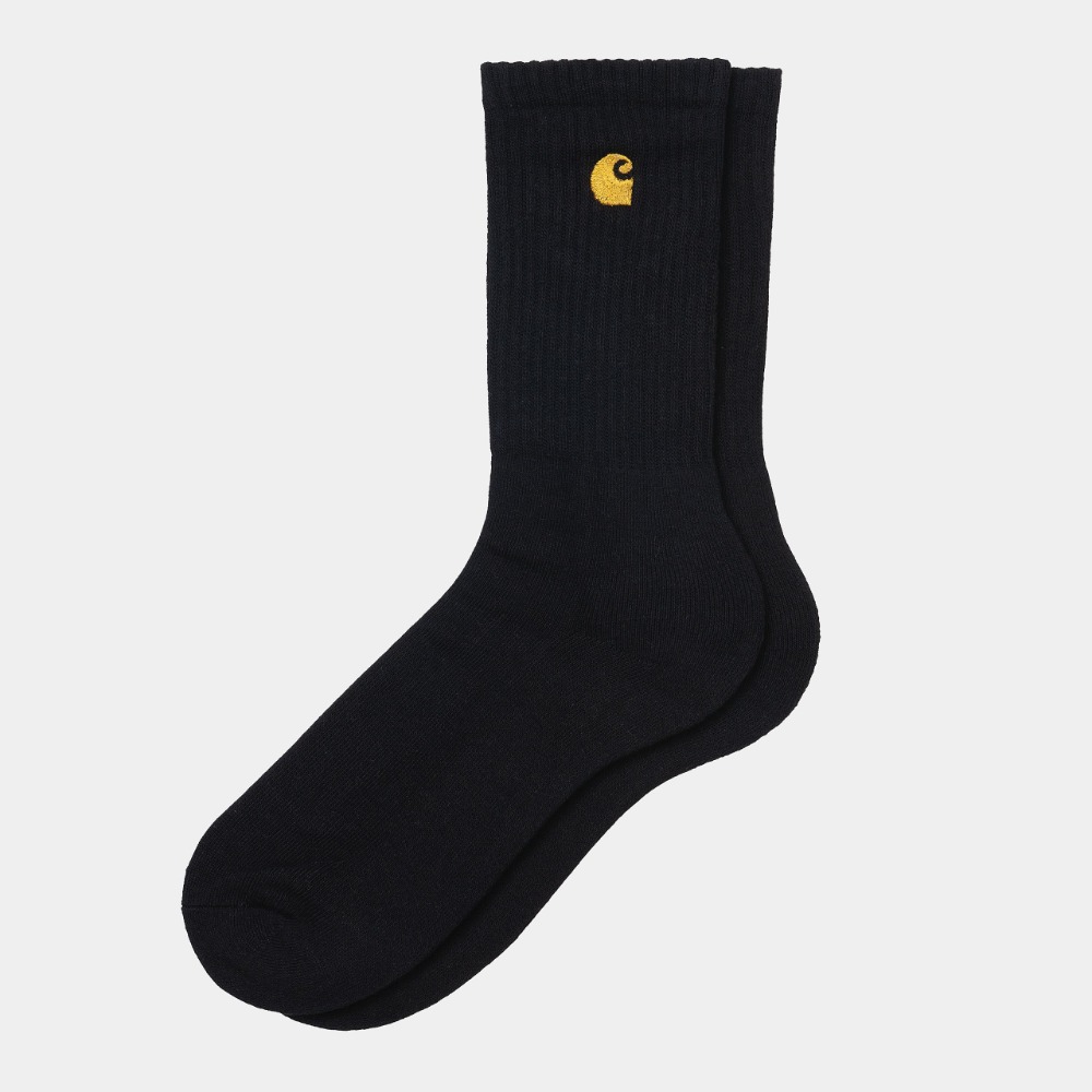 【現貨】Carhartt WIP Chase Socks 電繡C 金標 厚磅 襪子 長襪-細節圖2