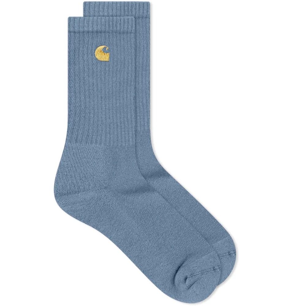【現貨】Carhartt WIP Chase Socks 電繡C 金標 厚磅 襪子 長襪-細節圖5