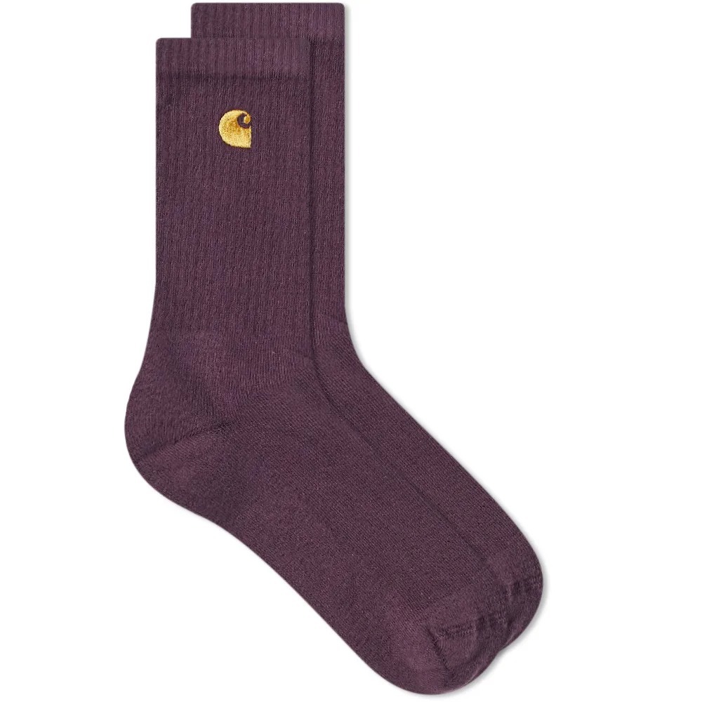 【現貨】Carhartt WIP Chase Socks 電繡C 金標 厚磅 襪子 長襪-細節圖6