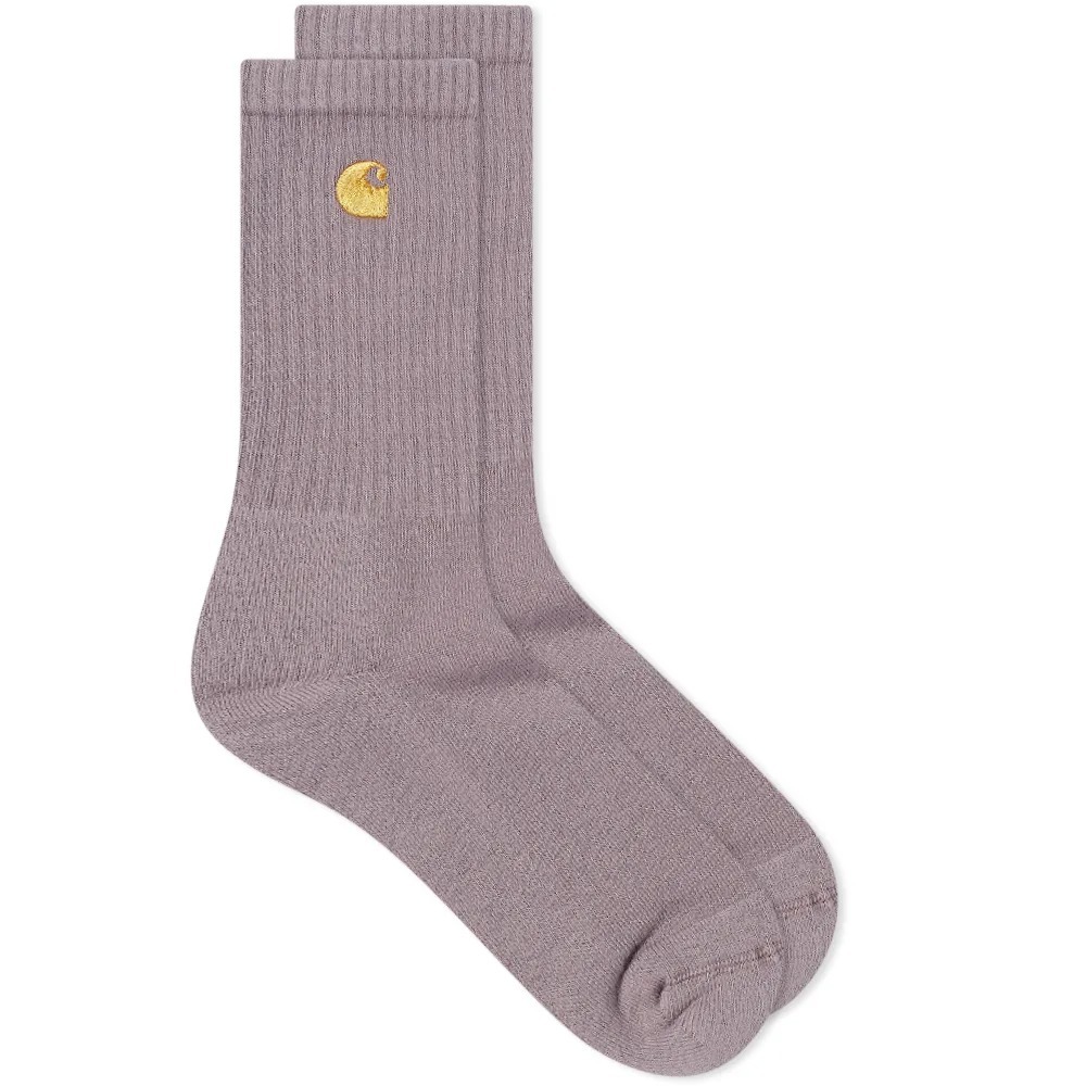 【現貨】Carhartt WIP Chase Socks 電繡C 金標 厚磅 襪子 長襪-細節圖8
