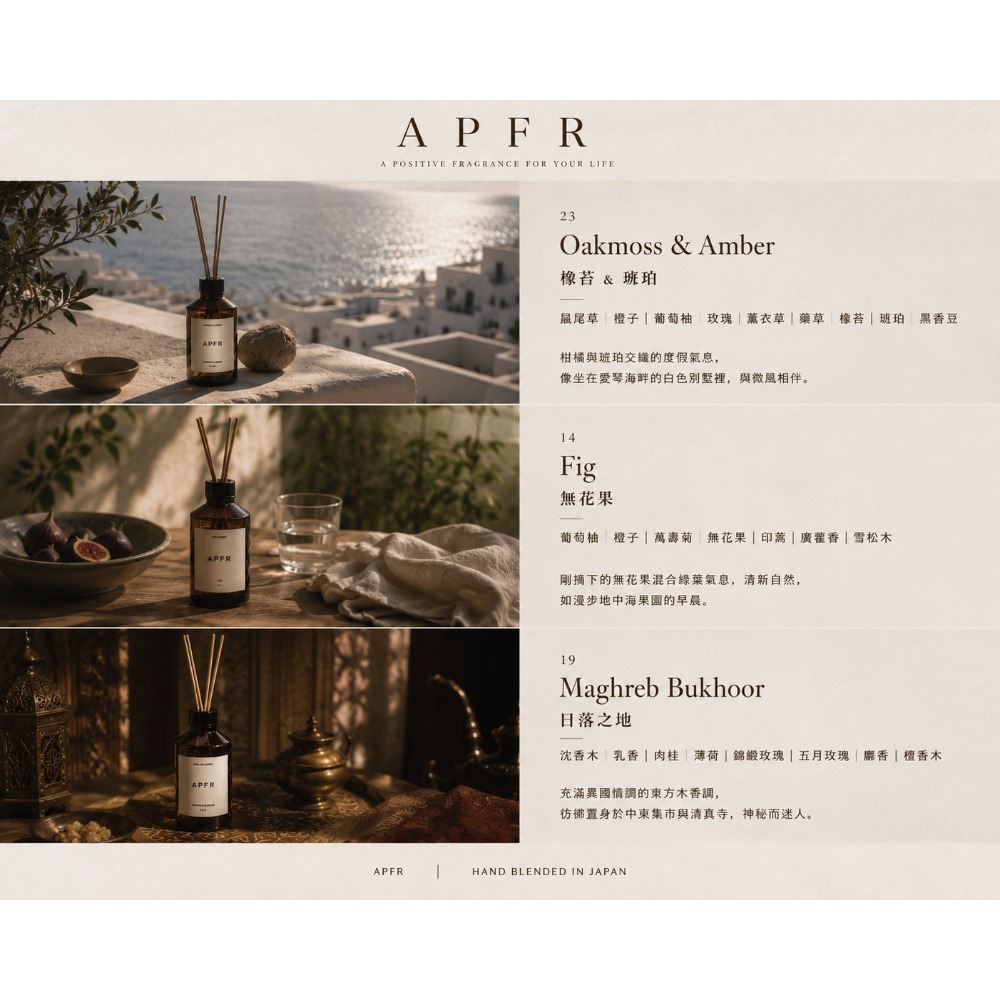 日本職人香氛作品 APFR 高比例香氛擴香230ml-細節圖9