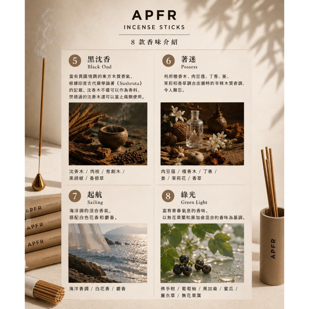日本製小眾香氛APFR線香25入-細節圖8