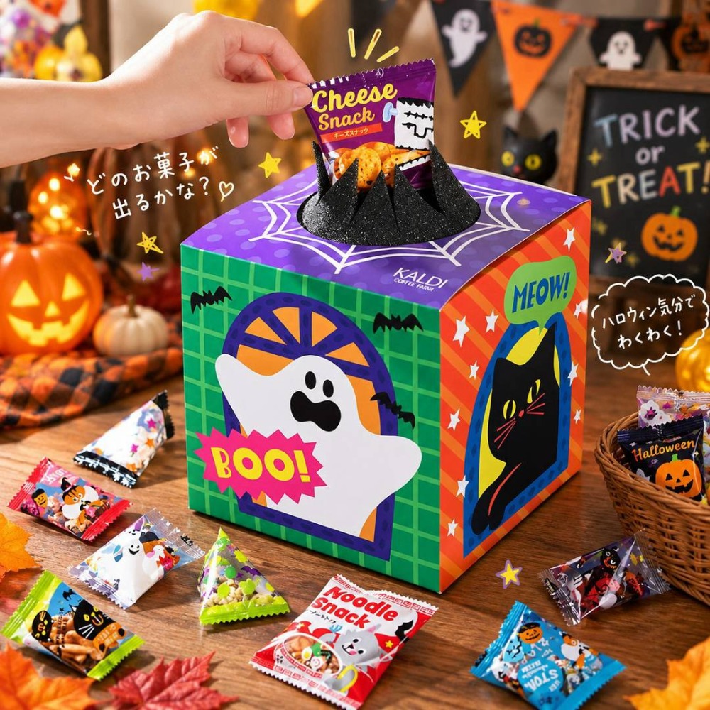 日本萬聖節限定｜趣味抽抽樂零食盒（45袋）-細節圖5