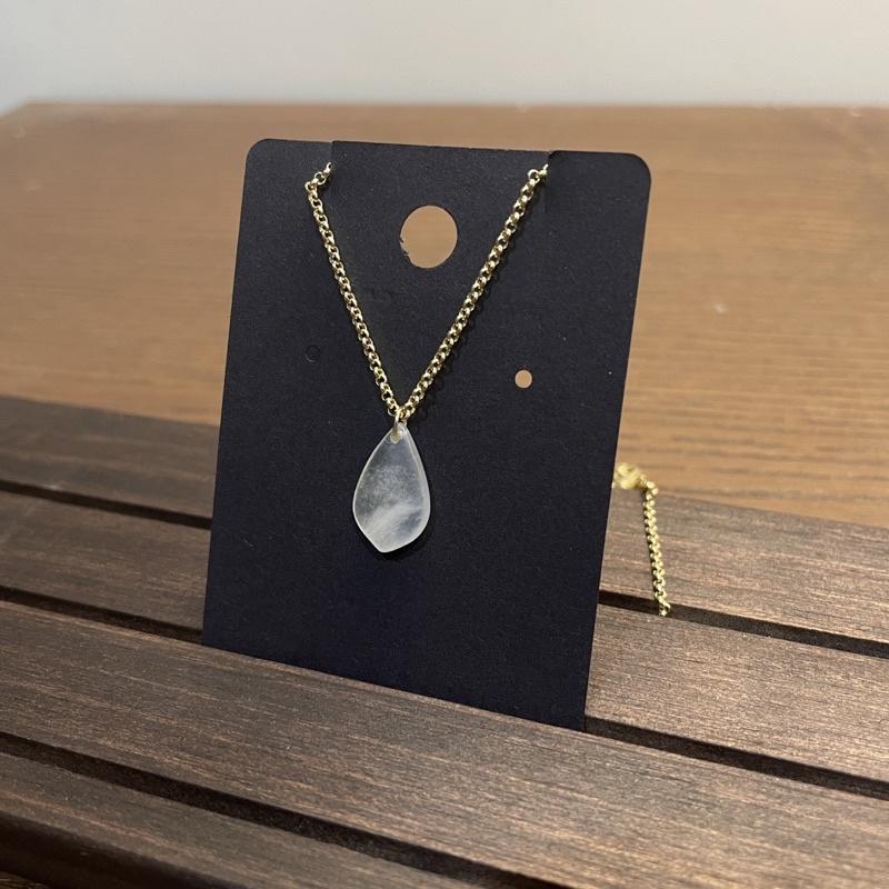 「瀚玉珠寶」天然緬甸玉高冰隨形墜飾，14k注金翡翠項鍊-細節圖2