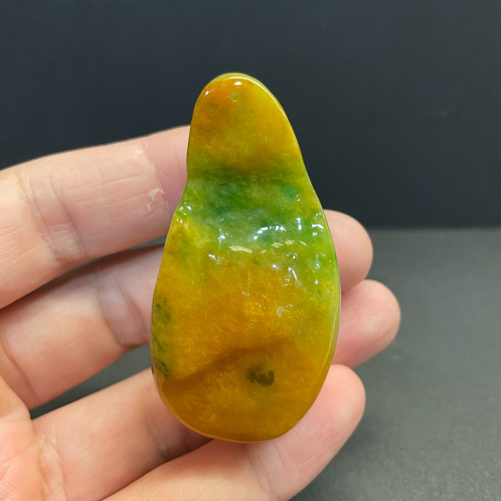 瀚玉珠寶 天然A貨翡翠 三彩翡翠悟道 山水 老三彩 天然緬甸玉 正宗老三彩-細節圖7