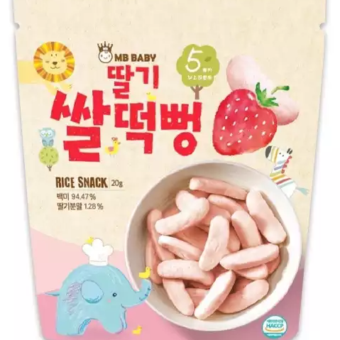 【MB BABY 萌寶寶】大米餅 草莓風味/藍莓風味/蘋果風味（20g/包）-細節圖2