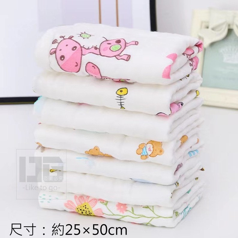 六層兒童紗布洗浴巾（25×50cm）-細節圖2