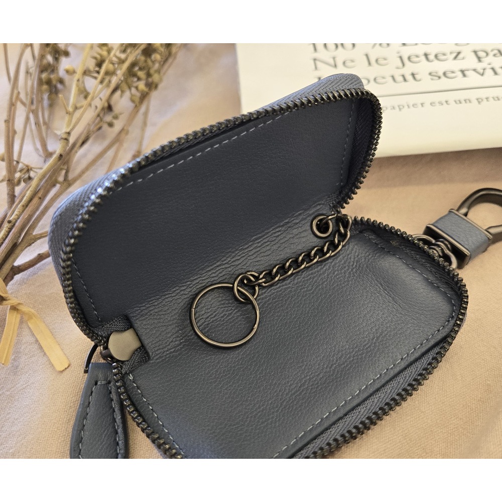 真皮鑰匙圈-細節圖3