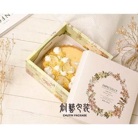 《創藝包裝》6吋乳酪蛋糕盒-提把內襯(白)【10入/包】-細節圖2