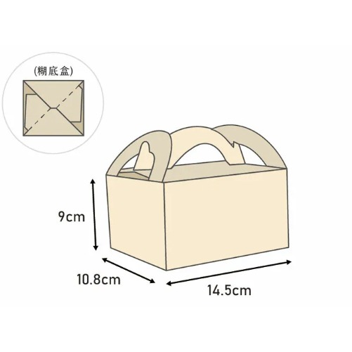 好好包果 |  食品提盒 (小) 牛皮無印【10入/包】3-2914000-細節圖2