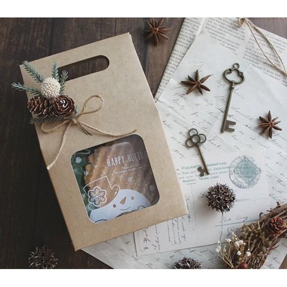 好好包果 | 房屋型鏤空提盒 牛皮【10入/包】-細節圖2