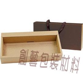 《創藝包裝》手提禮盒 抽屜型 牛皮咖啡 【10入】3-656002