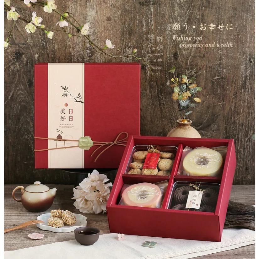 《創藝包裝》8吋禮盒 酒紅牛皮【10入】3A01-122207-細節圖2