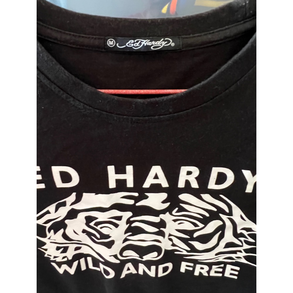 ￼ED HARDY 二手T 恤 t shirt  尺寸M 衣長70胸圍50cm-細節圖3