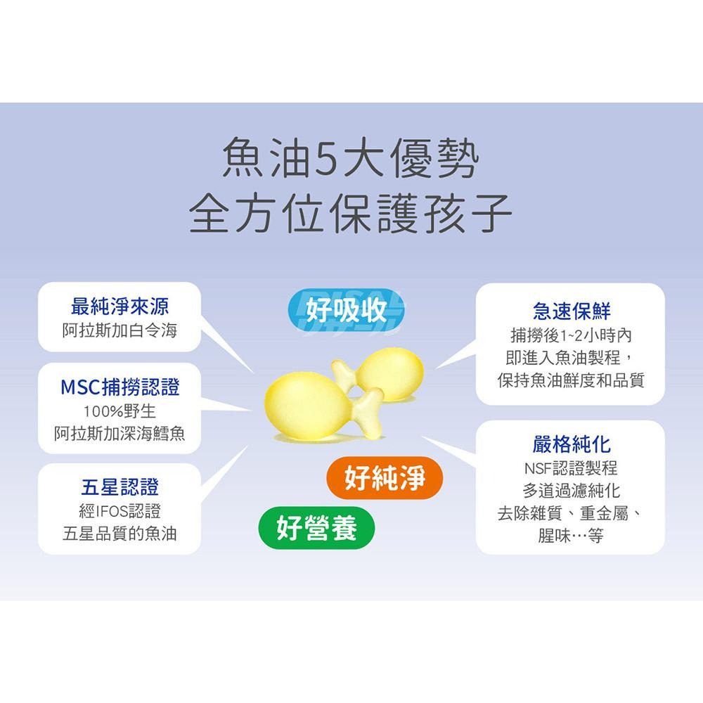 【小兒利撒爾 滿分魚油Pro 70粒/瓶】咀嚼式軟膠囊  兒童魚油 幼兒魚油 DHA/EPA/Omega-3-細節圖5