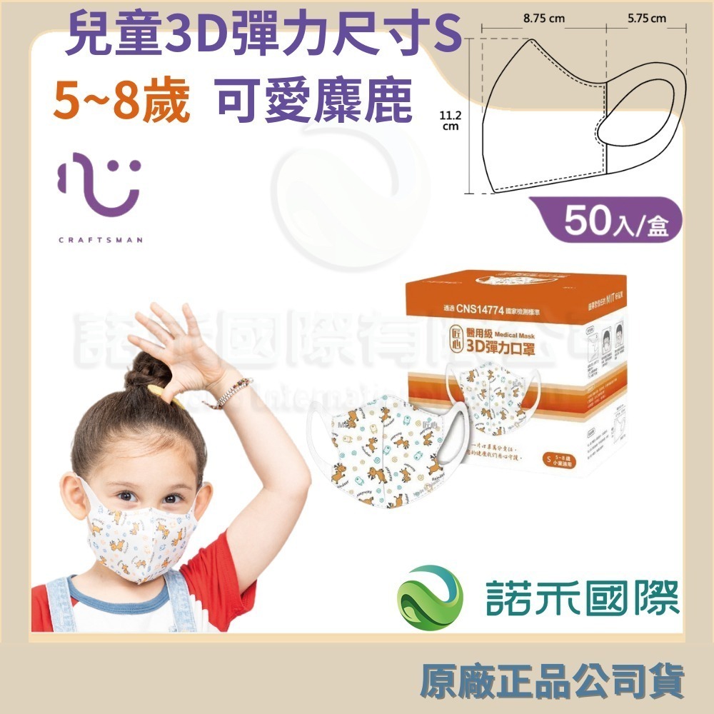 【台灣康匠友你 成人/大童/幼幼醫用彩色防護口罩】 50片/盒 醫療活性碳 匠心天天 成人醫用口罩 醫療口罩 小臉款神器-規格圖7