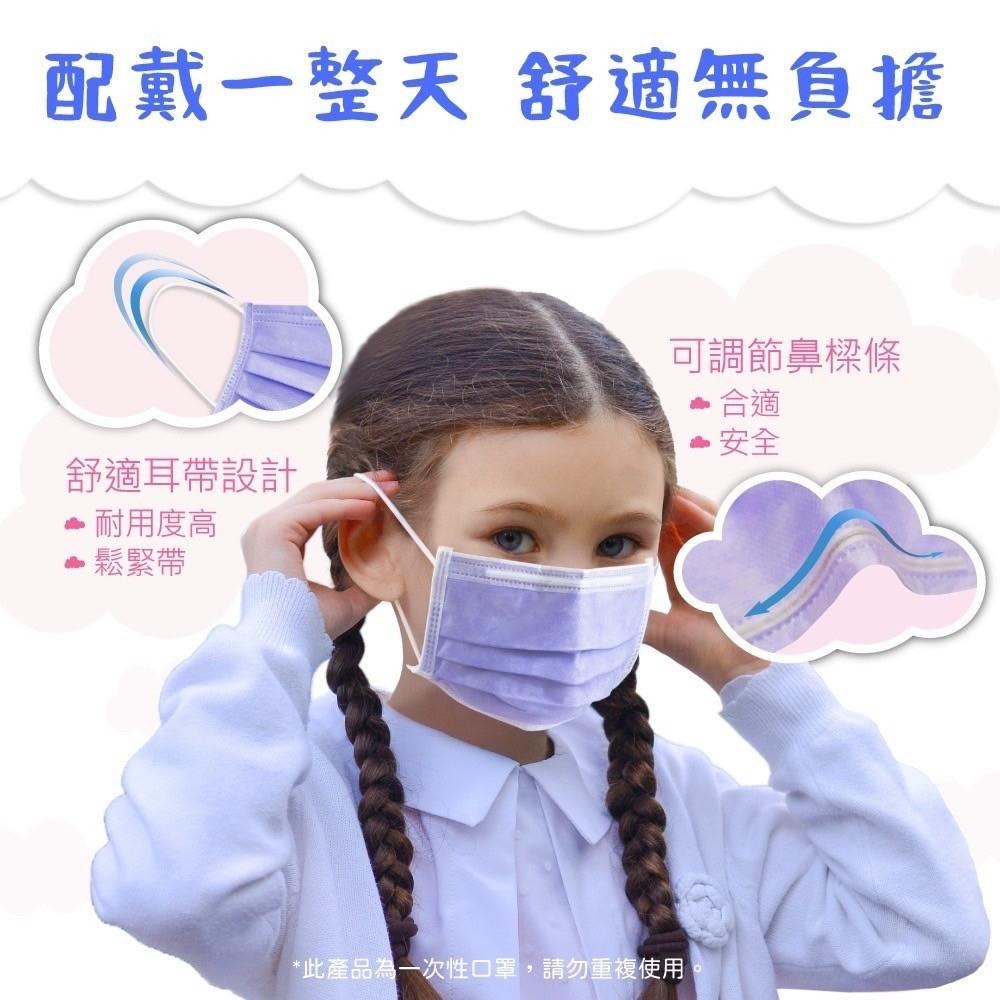 【MEDTECS美德醫用大兒童口罩】 (5歲以上) 50片/盒 多色可選 醫用口罩 醫療成人口罩 一次性 成人平面-細節圖3