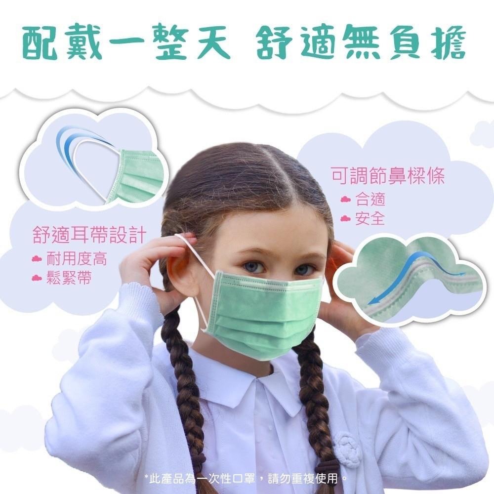 【MEDTECS美德醫用大兒童口罩】 (5歲以上) 50片/盒 多色可選 醫用口罩 醫療成人口罩 一次性 成人平面-細節圖4