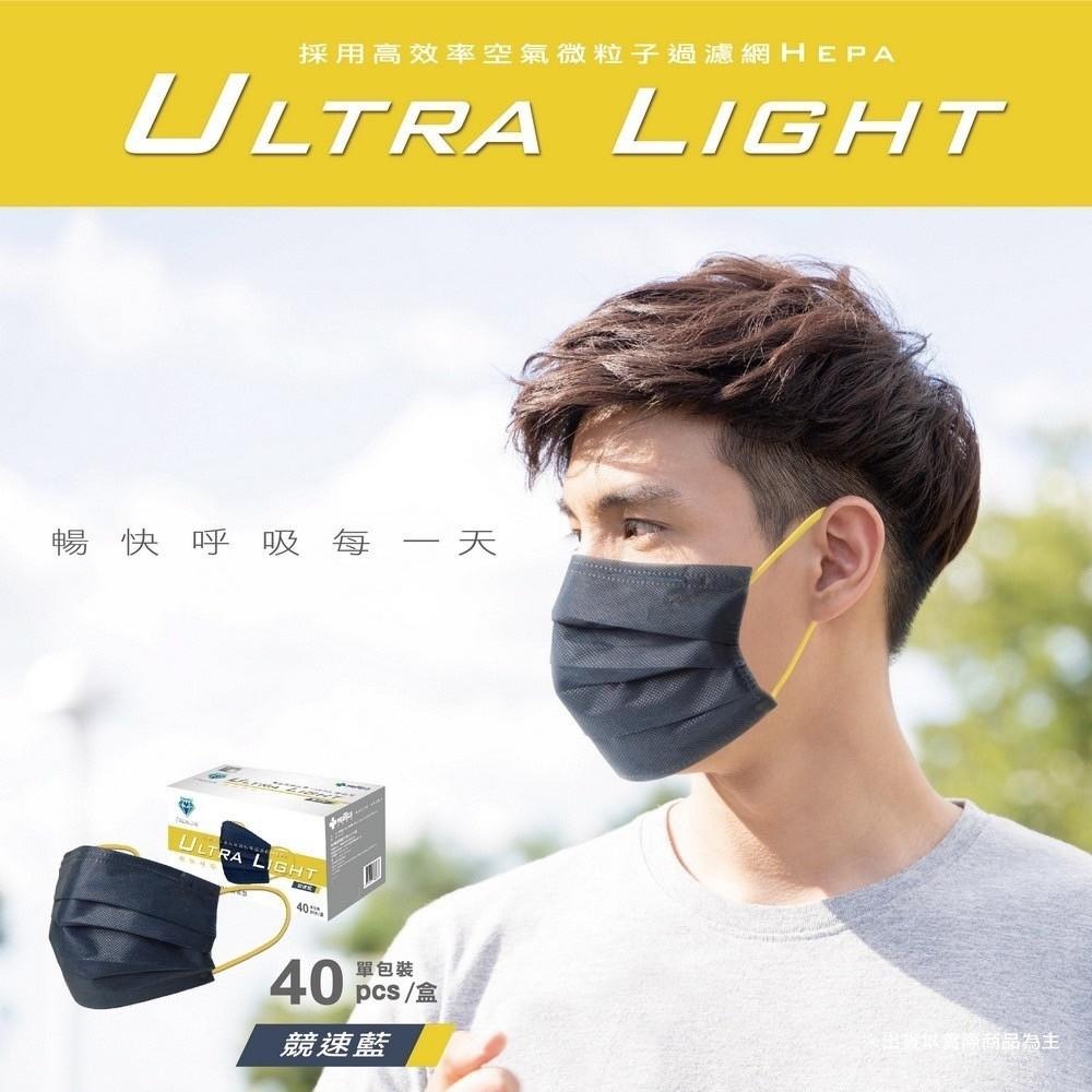 【美德MEDTECS 美德成人醫用口罩 HEPA機能型】 40片/盒單片包 平面口罩 機能運動口罩 醫用口罩 各色口罩-細節圖6