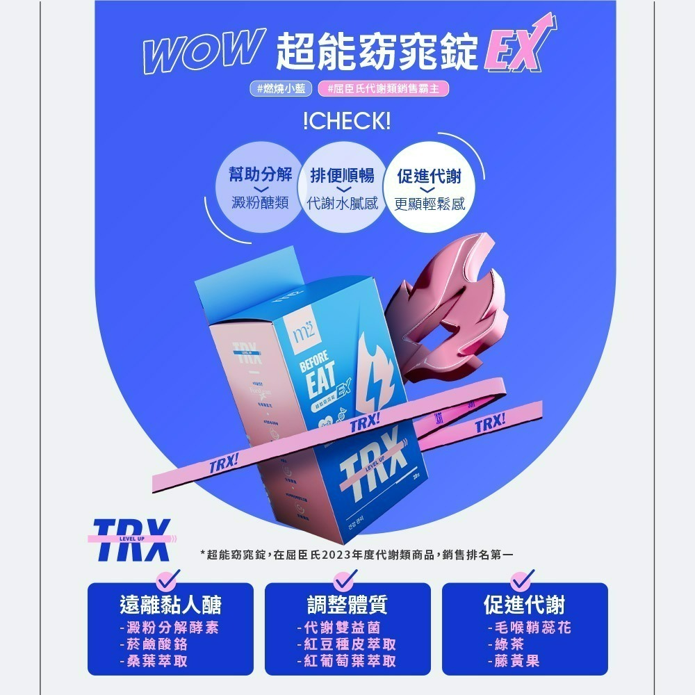 【7-ELEVEN 門市團購】m2美度 超能AB錠EX升級版 3日隨身包 (窈窕錠x6+馬甲錠x6)-細節圖4