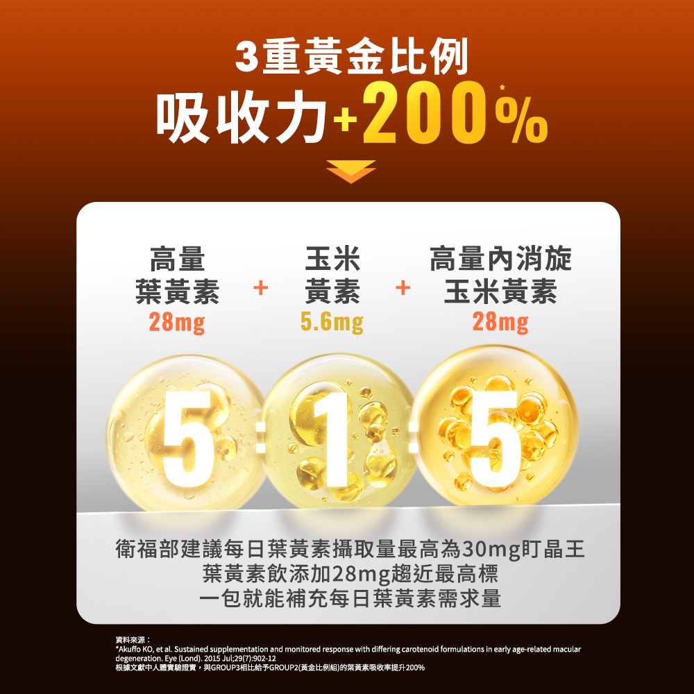 【Eatbliss 益比喜】盯晶王金盞花葉黃素飲 8入/盒-細節圖4