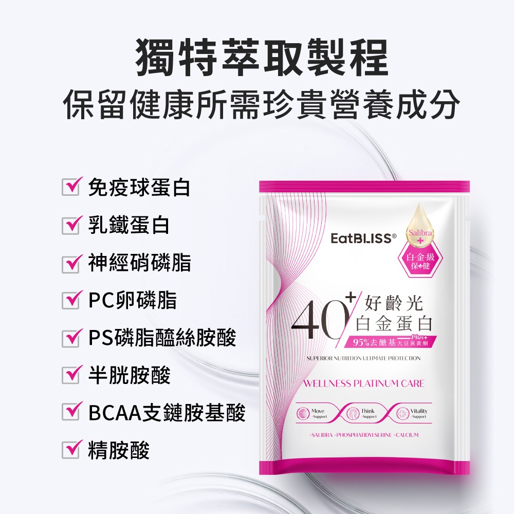 【Eatbliss 益比喜】 好齡光白金蛋白 大豆異黃酮plus 好齡光白金蛋白 (10包/盒)-細節圖6