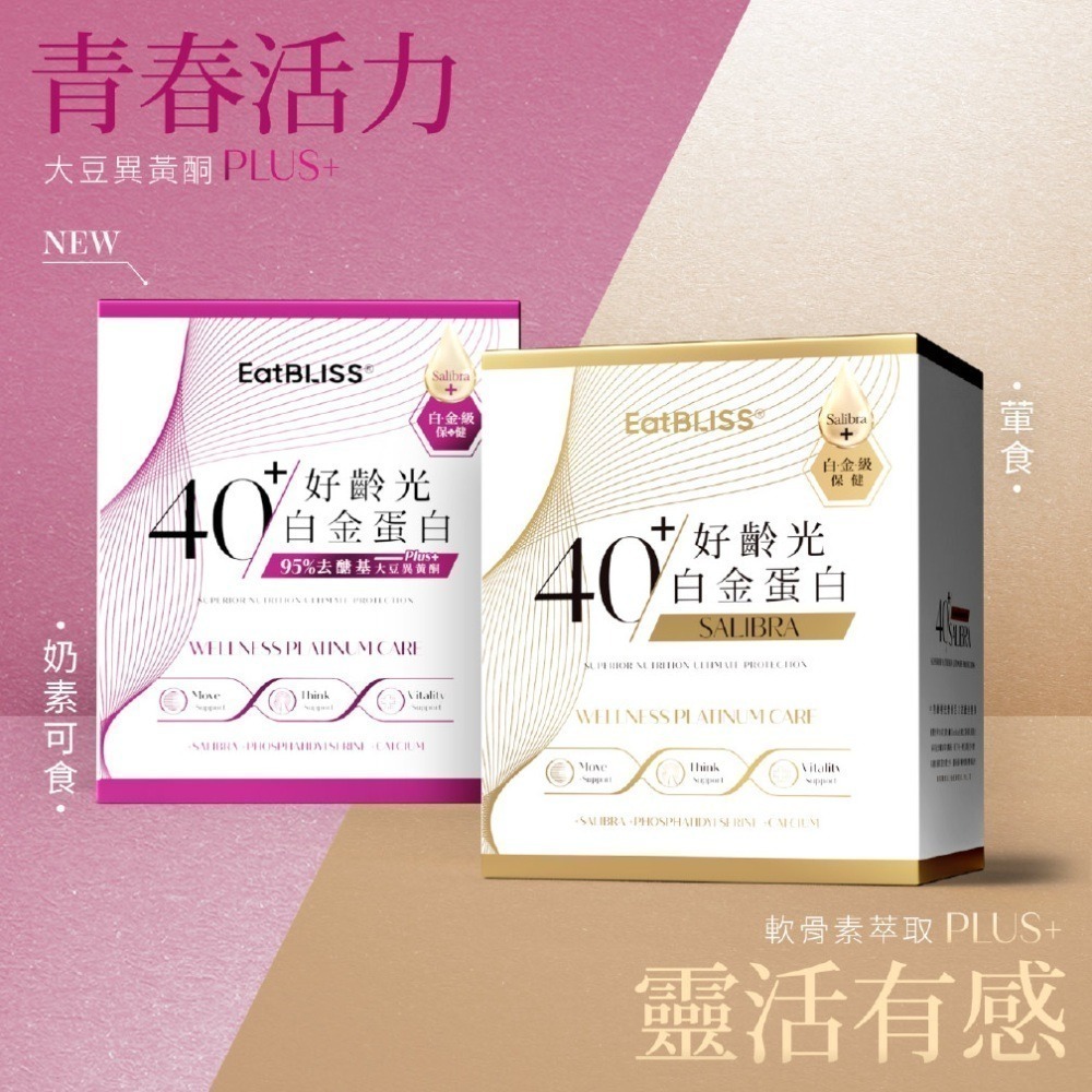 【EatBLISS 益比喜 】好齡光白金蛋白 好齡光白金蛋白大豆異黃酮plus 10包/盒-細節圖8