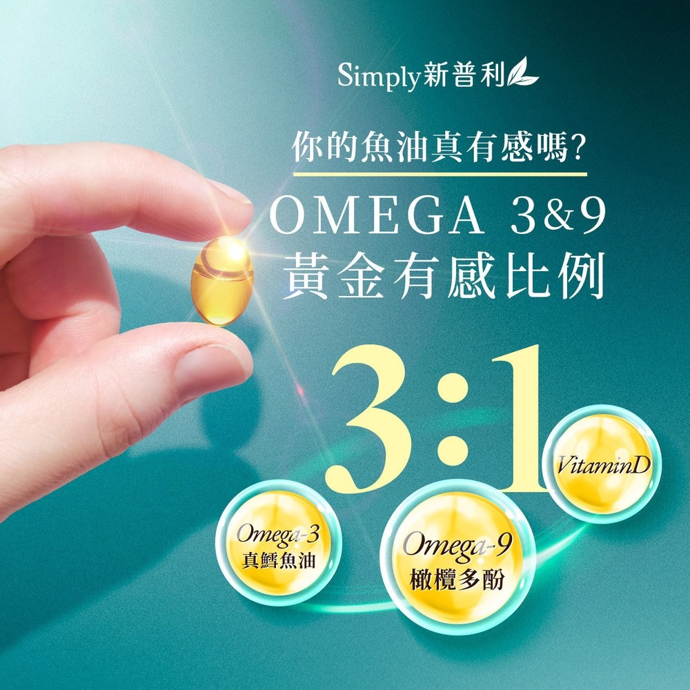 【限時購】Simply新普利 Omega-3平衡魚油 60顆/罐-細節圖4