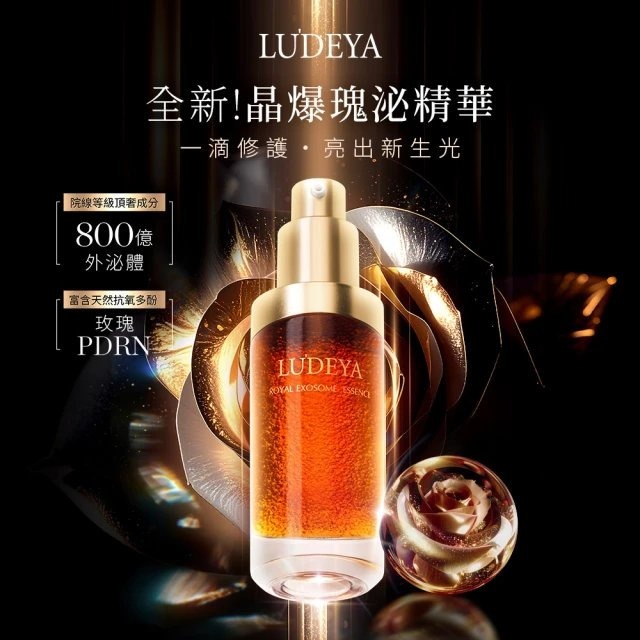 【官方授權】LUDEYA 蜂王玫瑰微泌新生精華 12ml 35ml 新生精華 精華 原廠公司貨-細節圖2