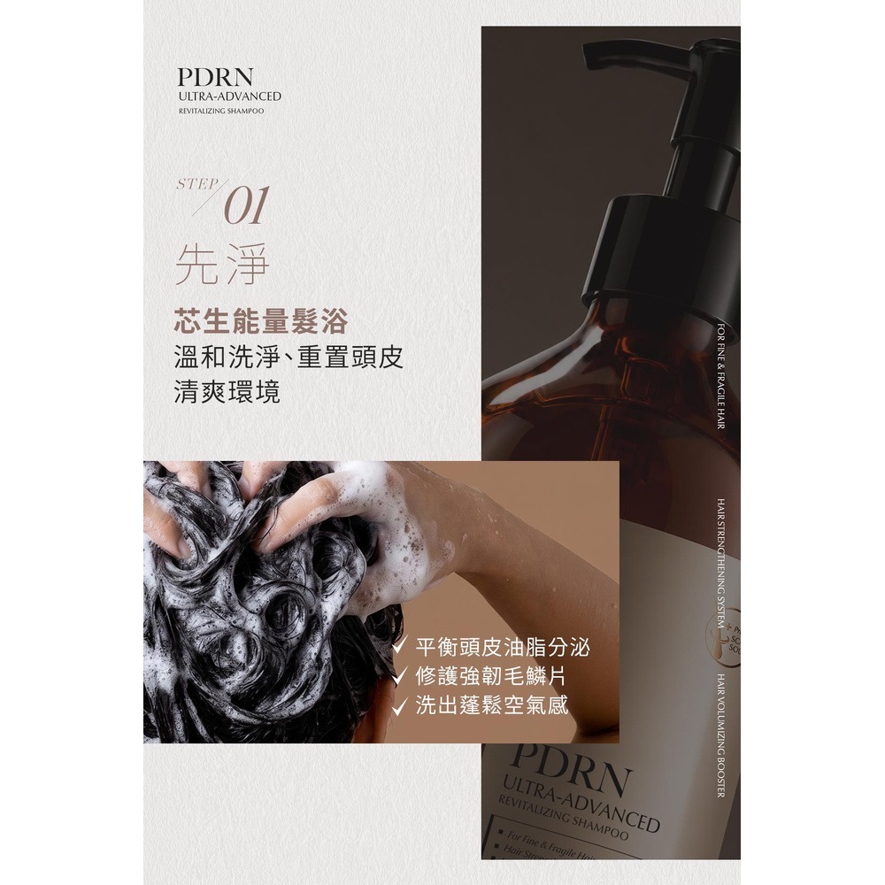 【LUDEYA】超豐盈PDRN芯生能量髮浴500ml x1-細節圖5