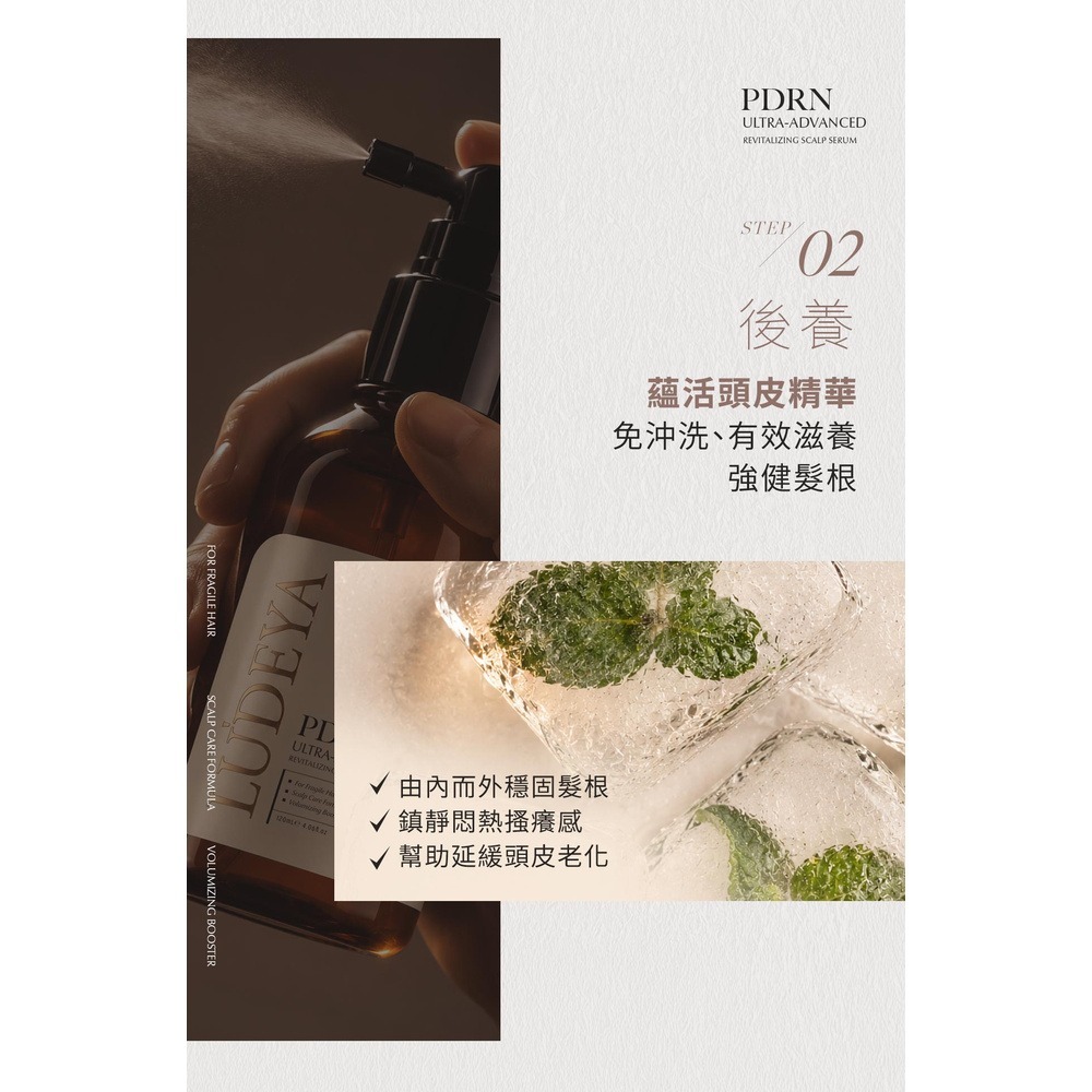 【LUDEYA】超豐盈PDRN芯生能量髮浴500ml x1-細節圖6