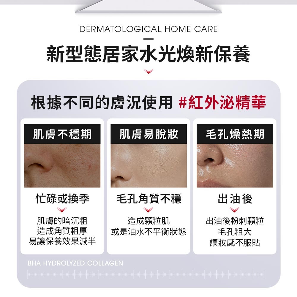 Dr. May 美博士紅膠原煥膚新生精華 / 積雪草保濕修護精華_任選一入 (30ml 紅外泌/綠外泌) 牛奶外泌體-細節圖4
