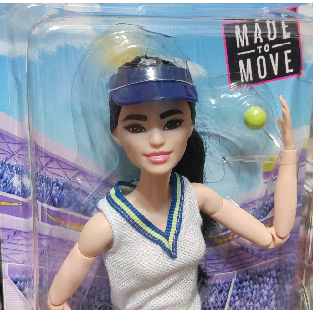 網球運動員芭比娃娃Tennis Player Barbie/雪白肌亞洲人臉模/瑜伽體超級可動關節體/標準正常體型-細節圖3