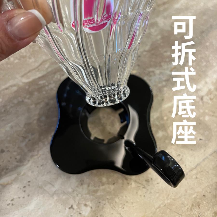 HARIO V60 玻璃濾杯VDG-01 VDG-02 咖啡濾杯 V60濾杯 手沖咖啡濾杯 努哇克咖啡-細節圖2