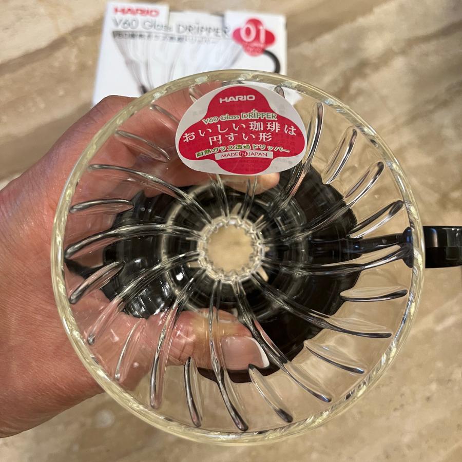 HARIO V60 玻璃濾杯VDG-01 VDG-02 咖啡濾杯 V60濾杯 手沖咖啡濾杯 努哇克咖啡-細節圖9
