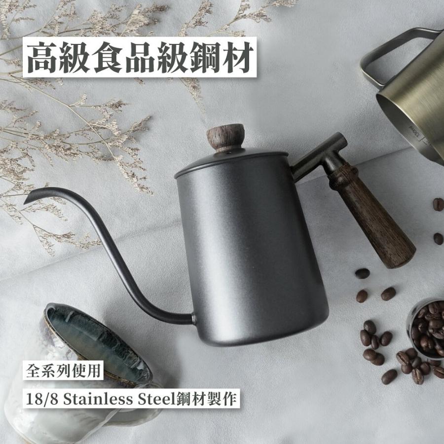 Driver Premium (德川) 原木細口壺 600ml 手沖咖啡壼 手沖壺 手沖咖啡壼 細口壺 手沖咖啡壼溫度計-細節圖3