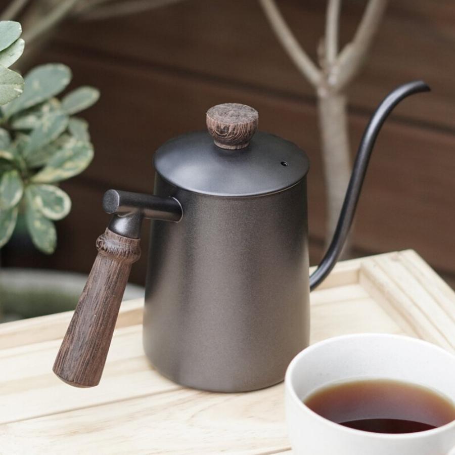 Driver Premium (德川) 原木細口壺 600ml 手沖咖啡壼 手沖壺 手沖咖啡壼 細口壺 手沖咖啡壼溫度計-細節圖9