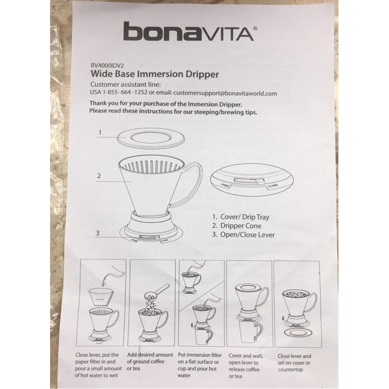BONAVITA#4V型全瓷手沖咖啡隨心杯（聰明濾杯/咖啡陶瓷濾杯）-細節圖5