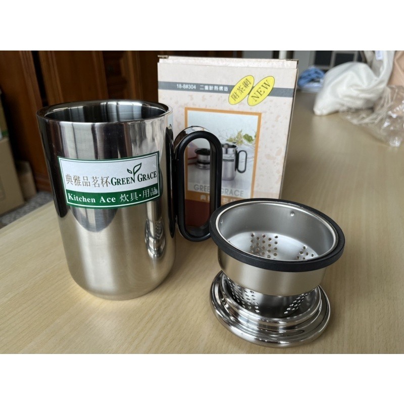 Santeco Ocean 法國設計 簡約 保溫瓶 水壺 隨身杯 保溫杯 茶杯 鋼杯 霧面黑 彈跳開蓋 304 不鏽鋼-規格圖6