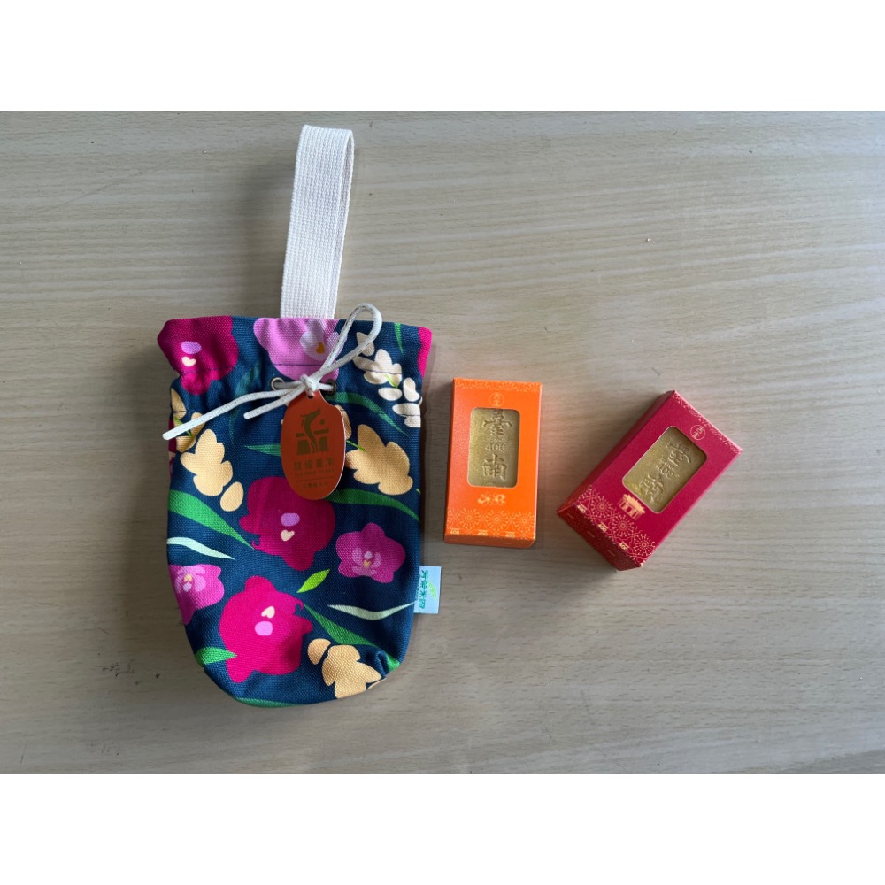 龍躍台南限定金條手工皂祈福鹽提袋組