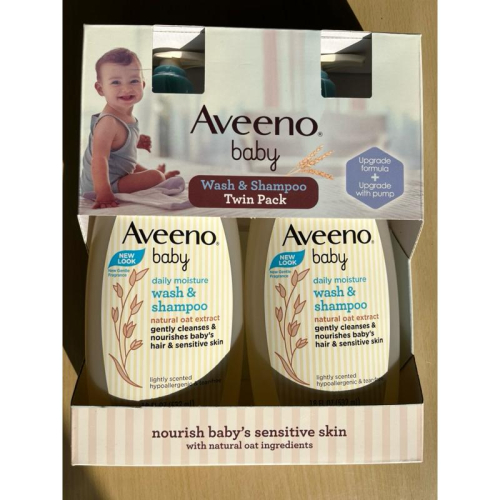 Aveeno 艾惟諾 寶寶天然燕麥洗髮乳 兒童燕麥洗髮沐浴露532ml 嬰兒洗髮沐浴露