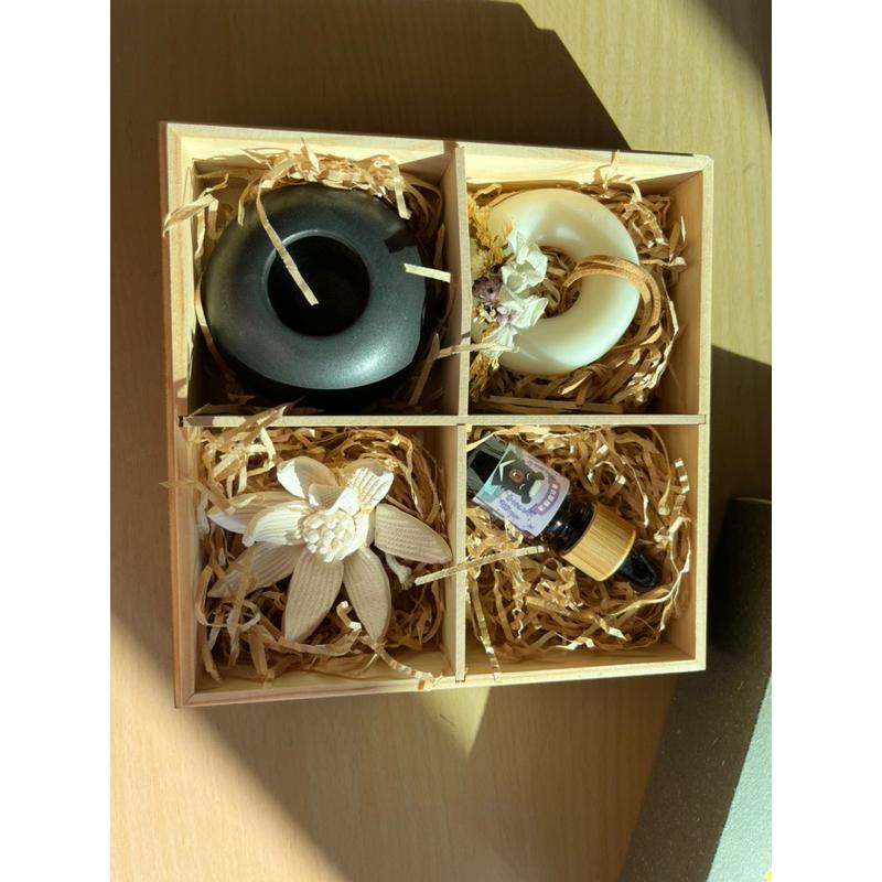 阿里山 咖啡 擴香 室內 香氛 擺飾 蠟燭 薰衣草 陶瓷 精油 香砵 擴香石 木盒 永生花 香氛膏 蠟燭杯 小蒼蘭-細節圖5