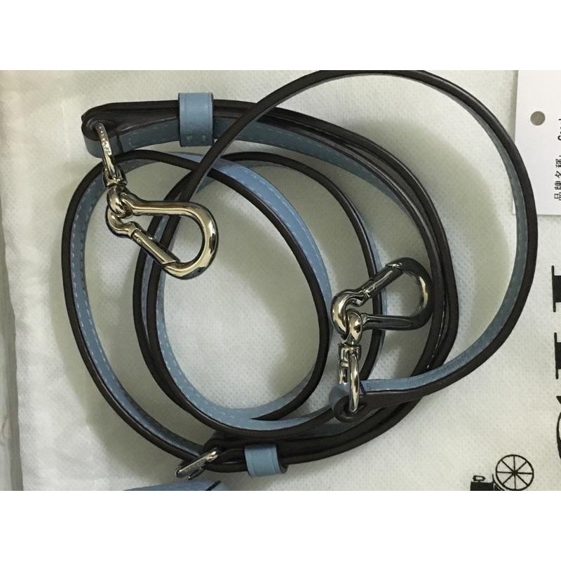 二手 Coach 手提包 MINI BLAKE CARRYALL F37635 小方包 水藍 蒂芬尼藍 真皮 牛皮-細節圖3