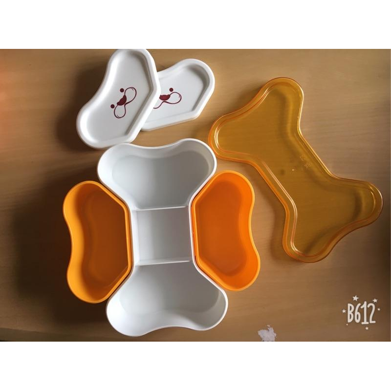 狗骨頭 收納盒 造型收納盒 5格收納盒 分裝盒-細節圖2