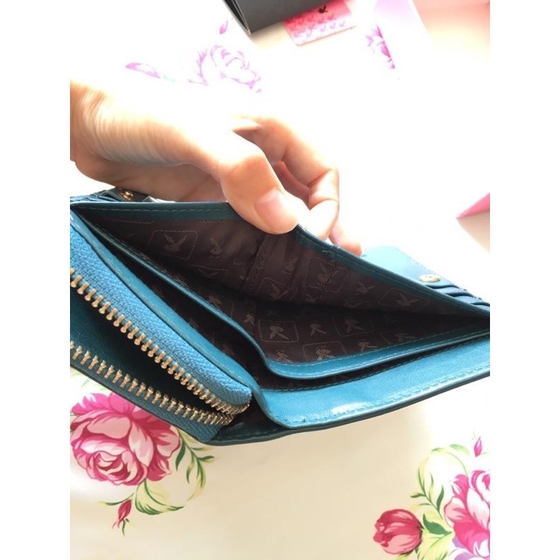 PLAYBOY 牛皮 長夾 中夾 錢包 頭層牛皮 Rolex 勞力士 黑色文件夾 護照夾 皮革皮夾 卡片夾 原廠正品-細節圖4