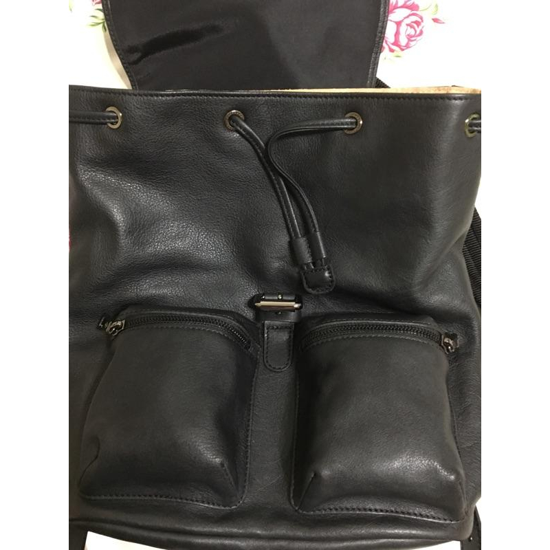 全新 Longchamp 經典3D系列Logo 壓印牛皮後背包-細節圖5