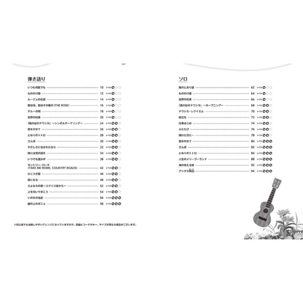 日本直送;烏克麗麗 ukulele 超初級 かんたん！見やすい！ 初心者にやさしいウクレレ 弾き語り&ソロ-細節圖2